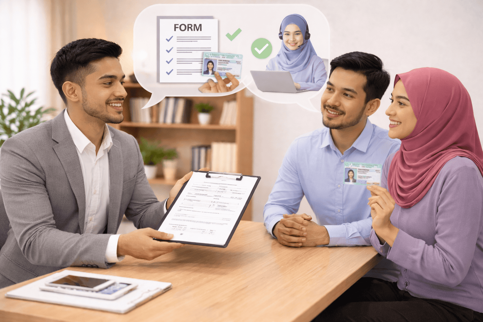 Konsultan Ahe mengecekkan status area calon mitra